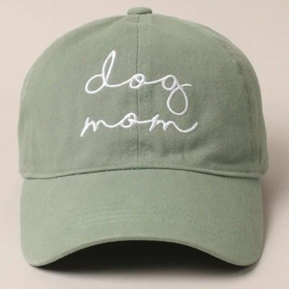 Dog Mom Lettering Embroidery Baseball Cap NEW - Picture 1 of 2